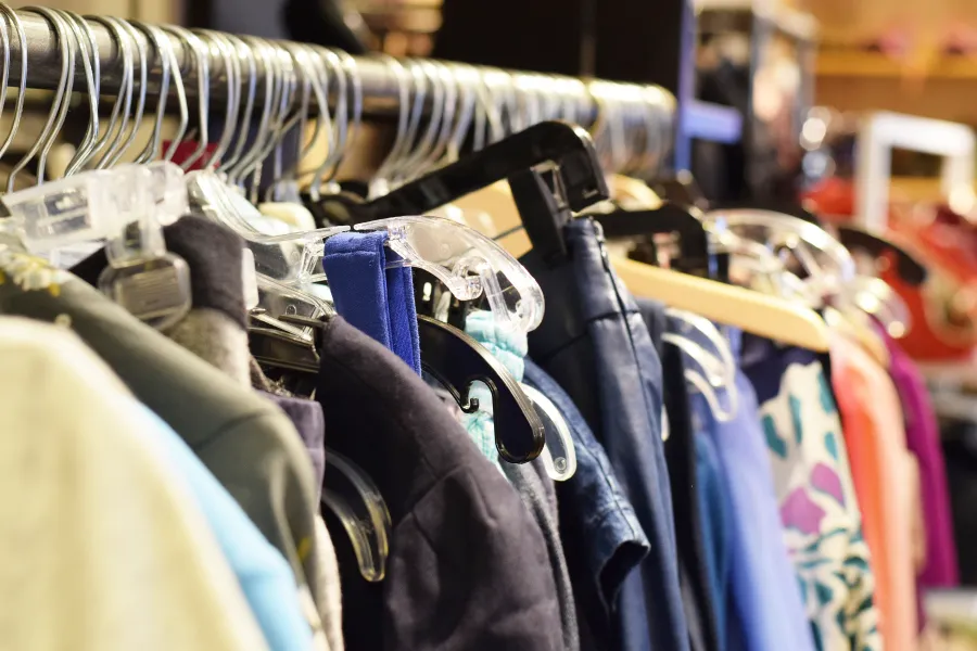 a close-up of a bunch of clothes